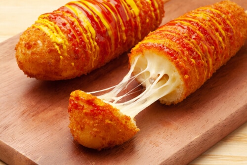 korean mozzarella corn dog