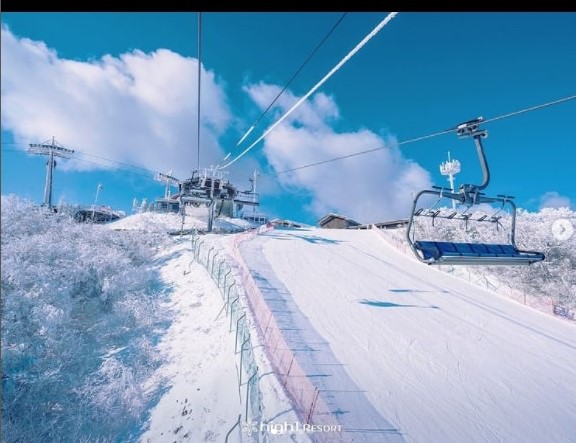 south korea ski resorts map