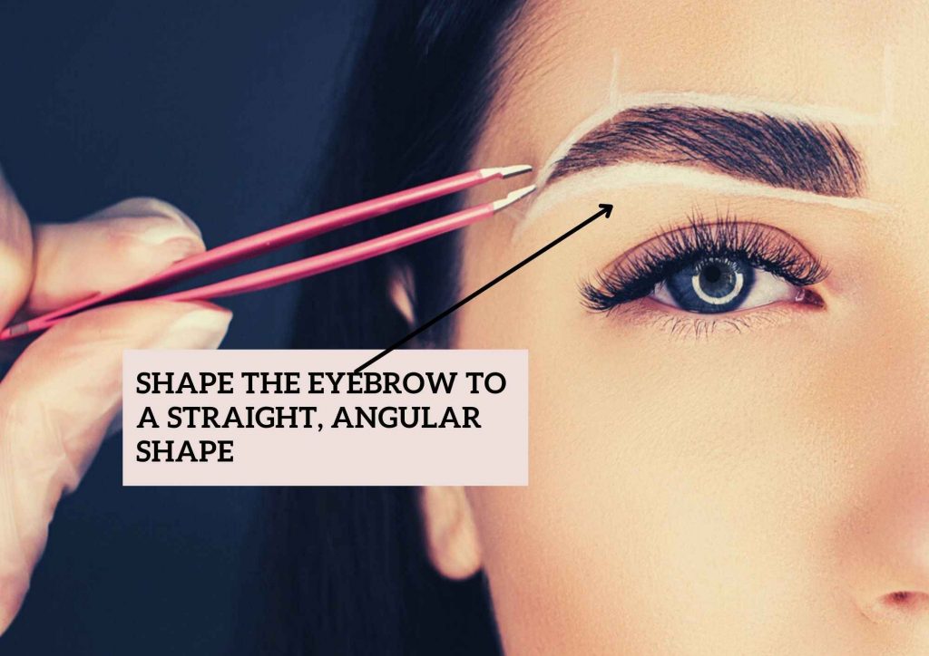 how to get straight korean eyebrows
