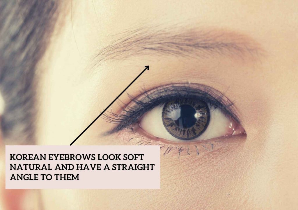 korean eyebrow shape for round face