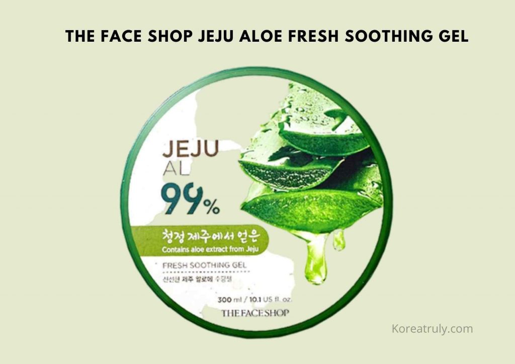 k-beauty aloe vera gel