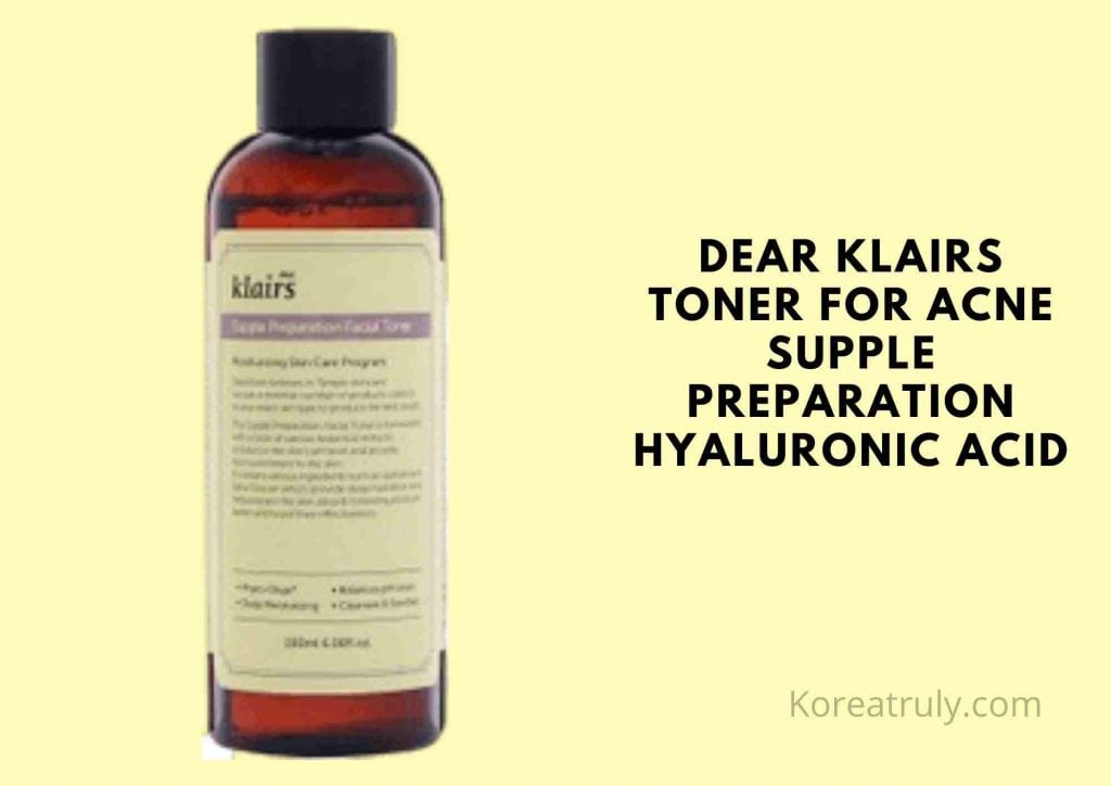 best korean toner for oily acne prone skin