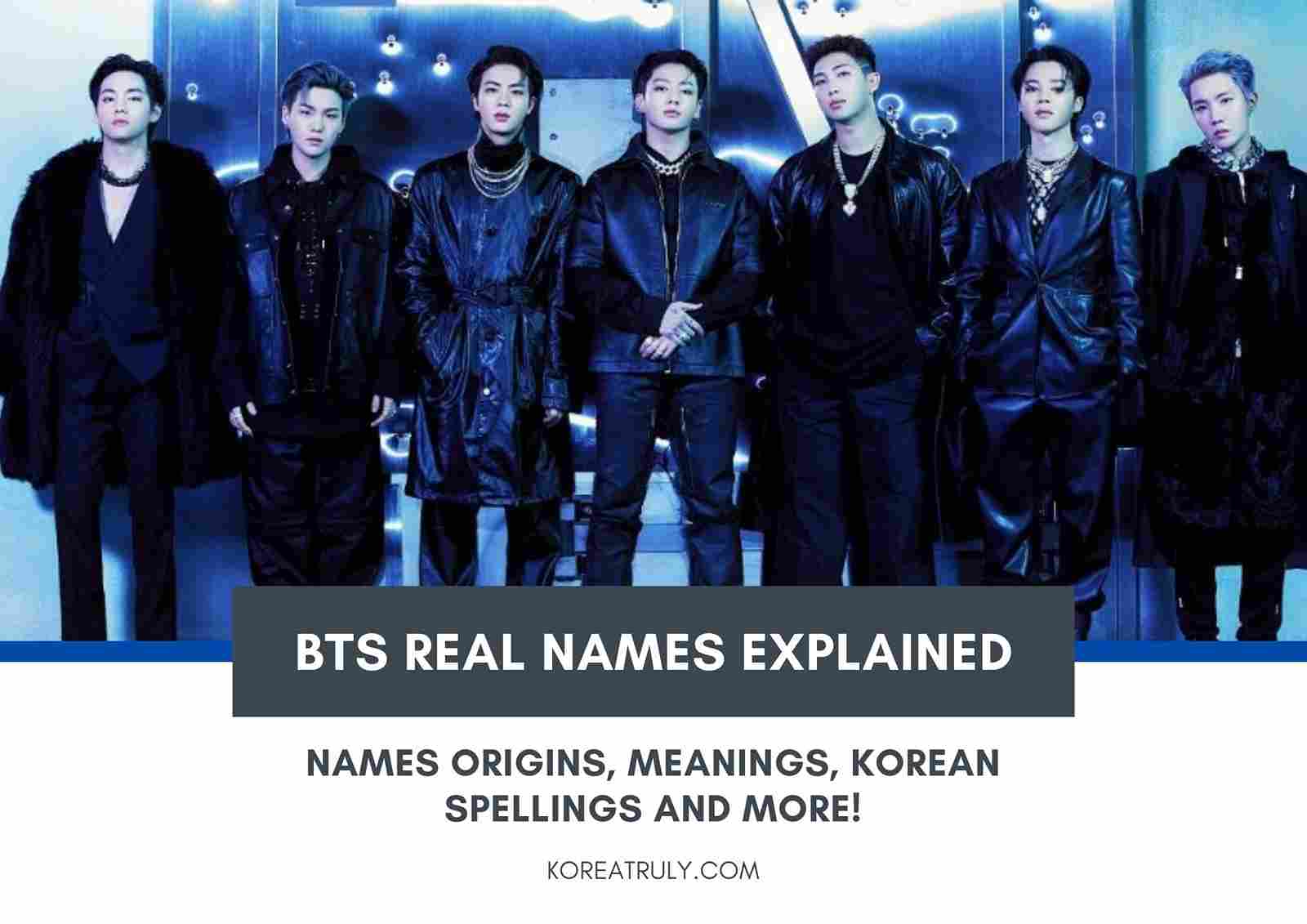 BTS Members Real Names, Their Meanings And Origins