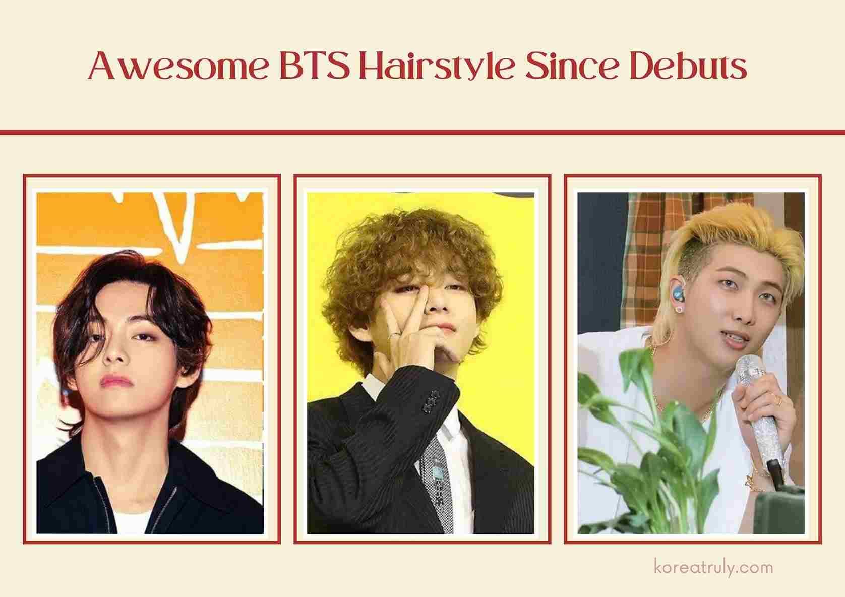 BTSのデビュー当時からの代表的なヘアスタイル