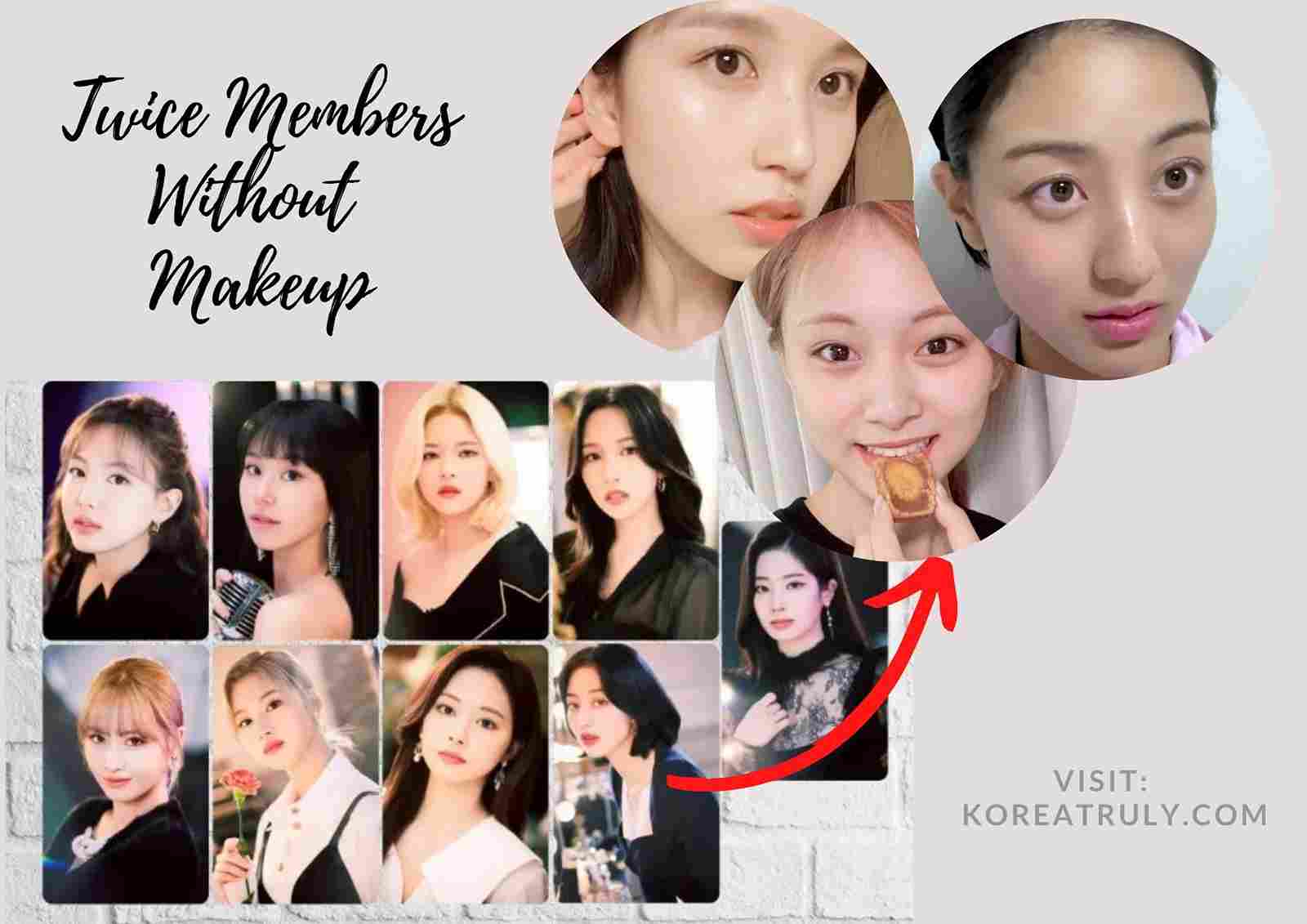 Twice Members Without Makeup