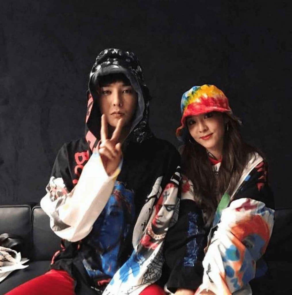 g dragon and sandara park 2022