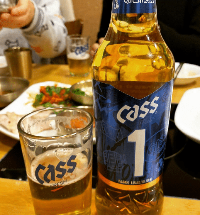korean beer cass